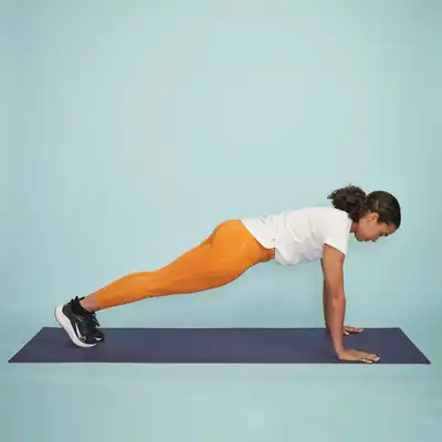 حرکت پلانک زانو به آرنج